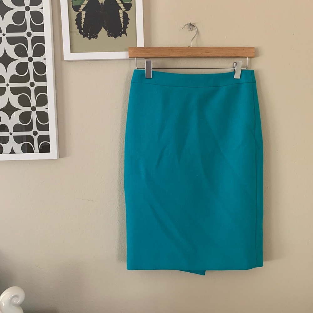 No.2 Double-Serge wool Pencil Skirt